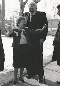 Actor Raymond Burr and Dr. Ruth Westheimer